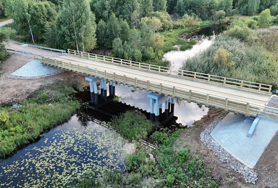 Два моста отремонтировано в Хвойнинском округе Новгородской области